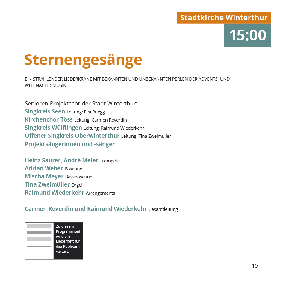 Vielklang Fest der Kirchenmusik Programmheft