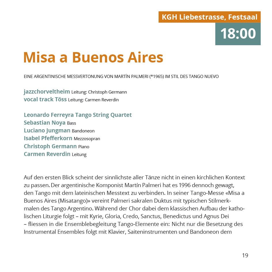 Vielklang Fest der Kirchenmusik Programmheft