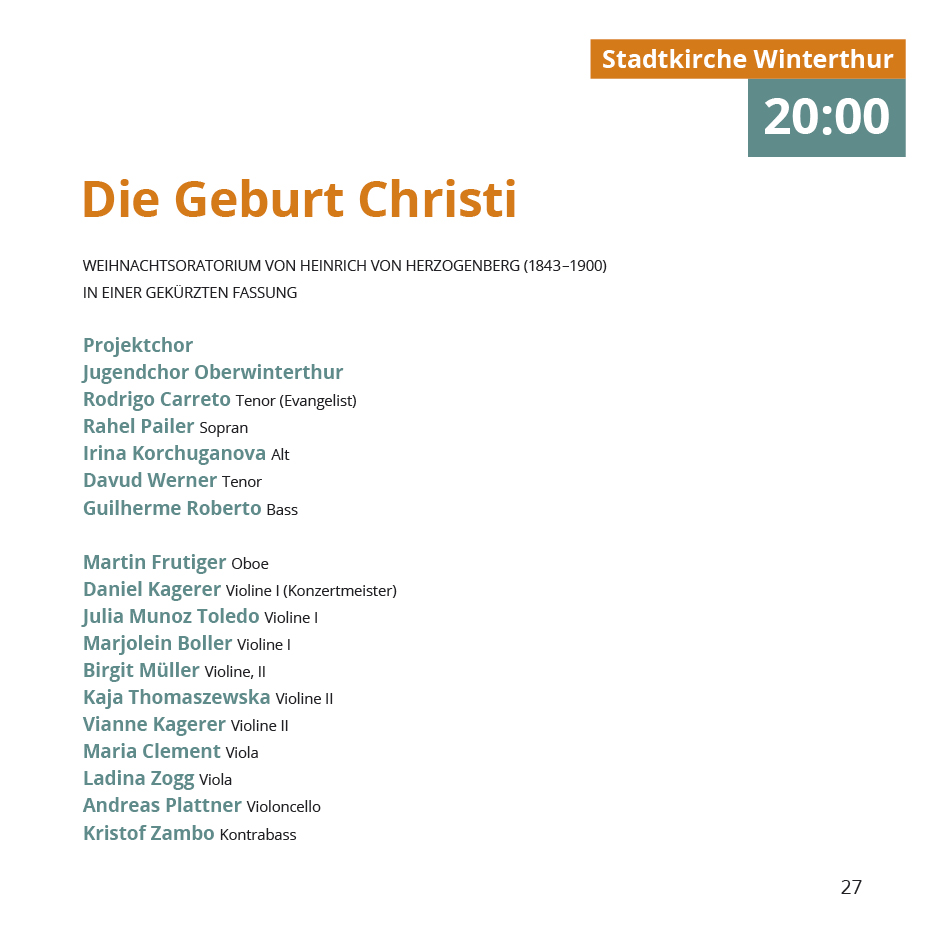 Vielklang Fest der Kirchenmusik Programmheft