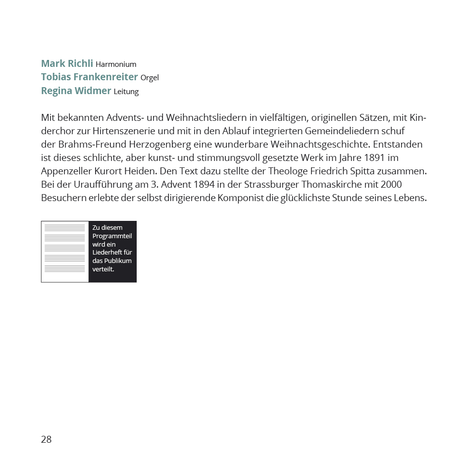 Vielklang Fest der Kirchenmusik Programmheft