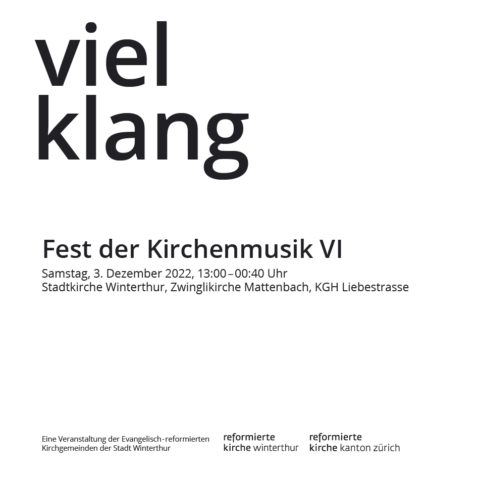 Vielklang Fest der Kirchenmusik Programmheft