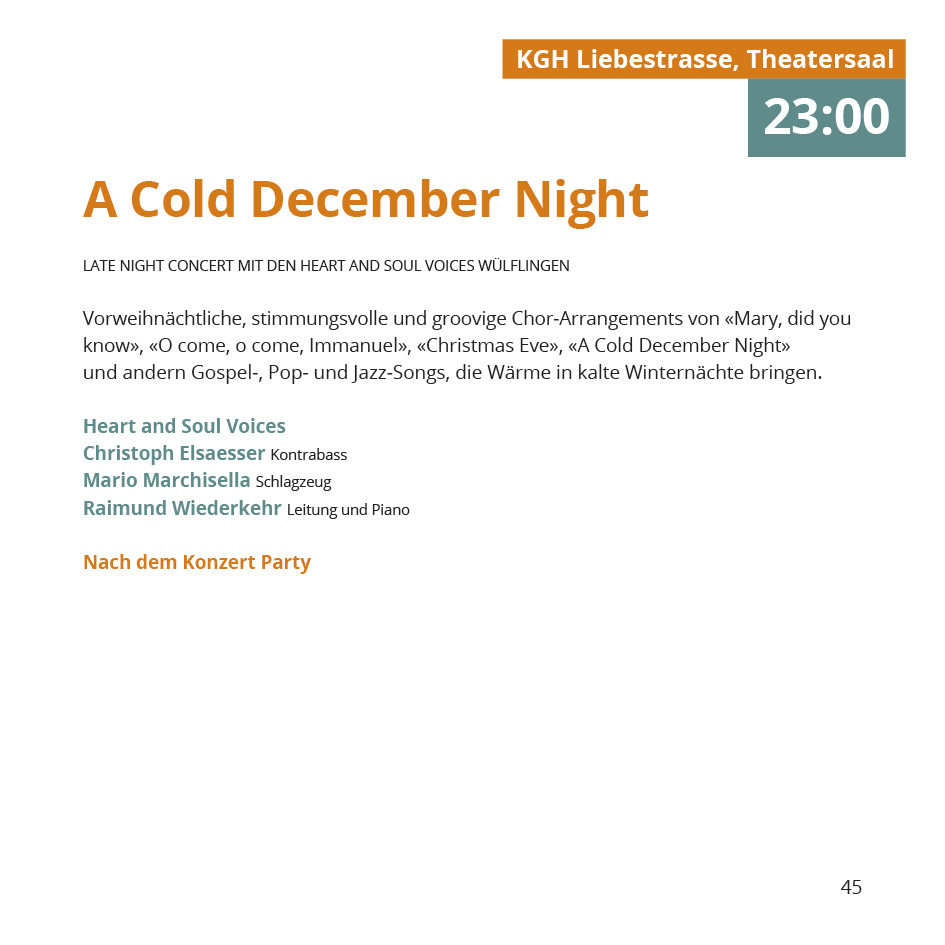 Vielklang Fest der Kirchenmusik Programmheft