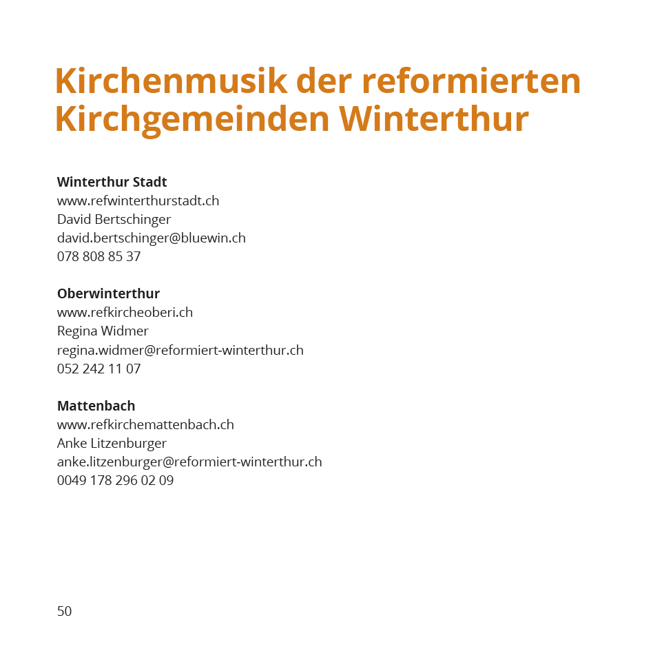 Vielklang Fest der Kirchenmusik Programmheft