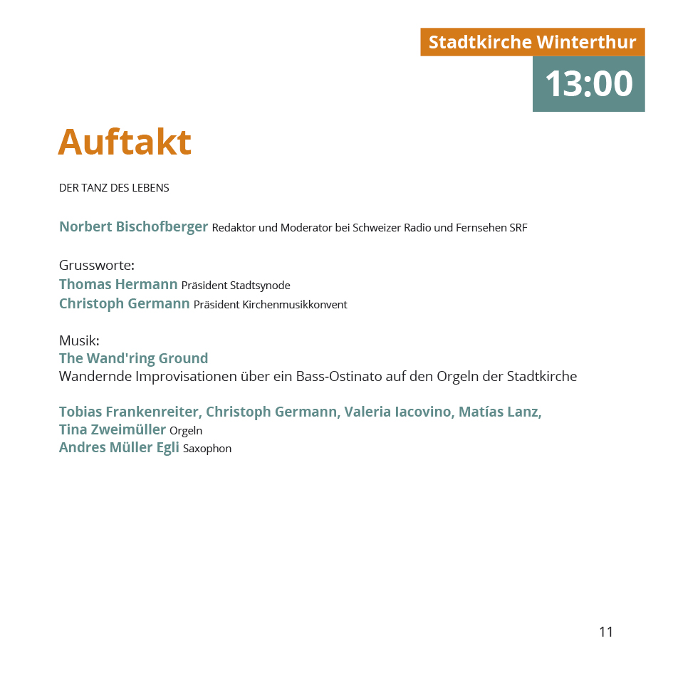 Vielklang Fest der Kirchenmusik Programmheft